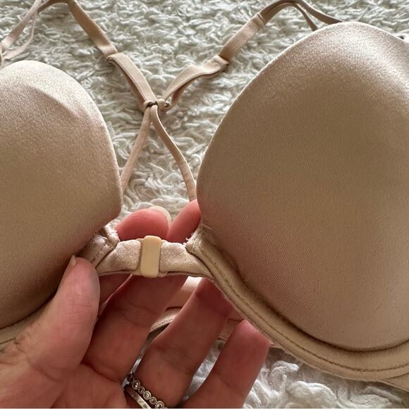 Victoria’s Secret Nude Padded Racerback Bra Size 32B - Picture 3 of 9